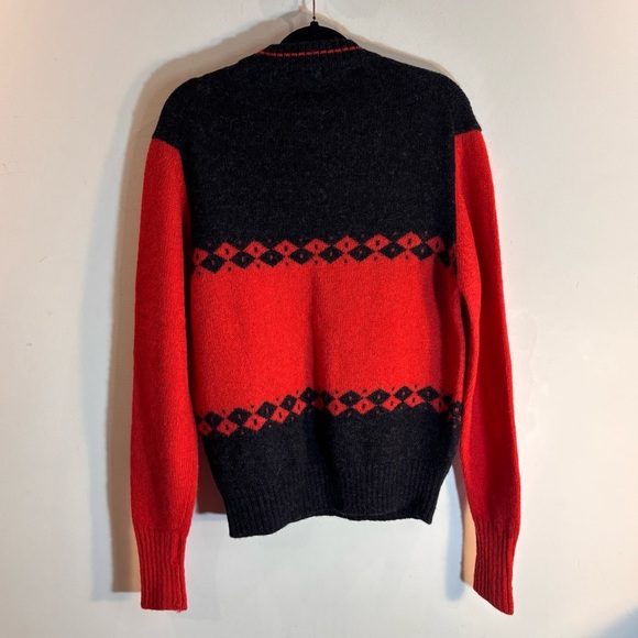 FREDERICK & NELSON Woolrich SZ L 100% Wool Sweater Crew Neck Thick Knit NEW - Picture 5 of 6